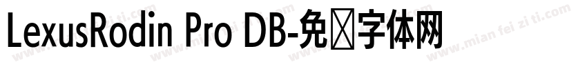 LexusRodin Pro DB字体转换